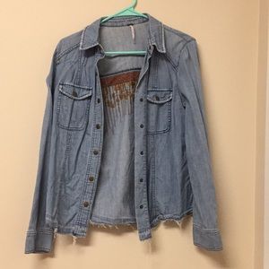 Cute thin jean jacket